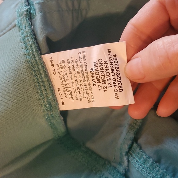 Lee Relaxed Fit 1989 Capri Pants‎ Womens Sz 12 Straight Leg Flap Pockets Stretch - Picture 9 of 14